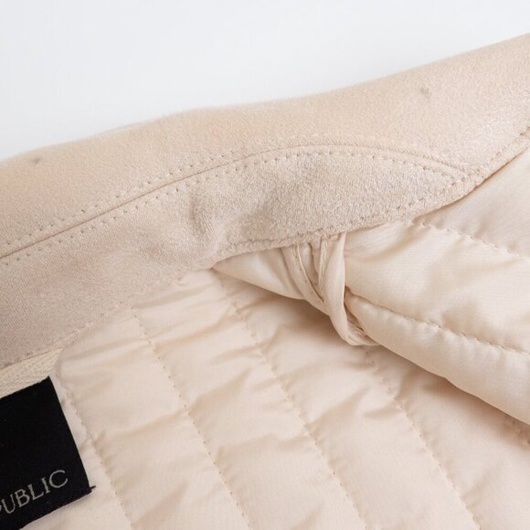 Banana Republic  Quilted Jacket Barn Water Resistant Ivory - Picture 13 of 16